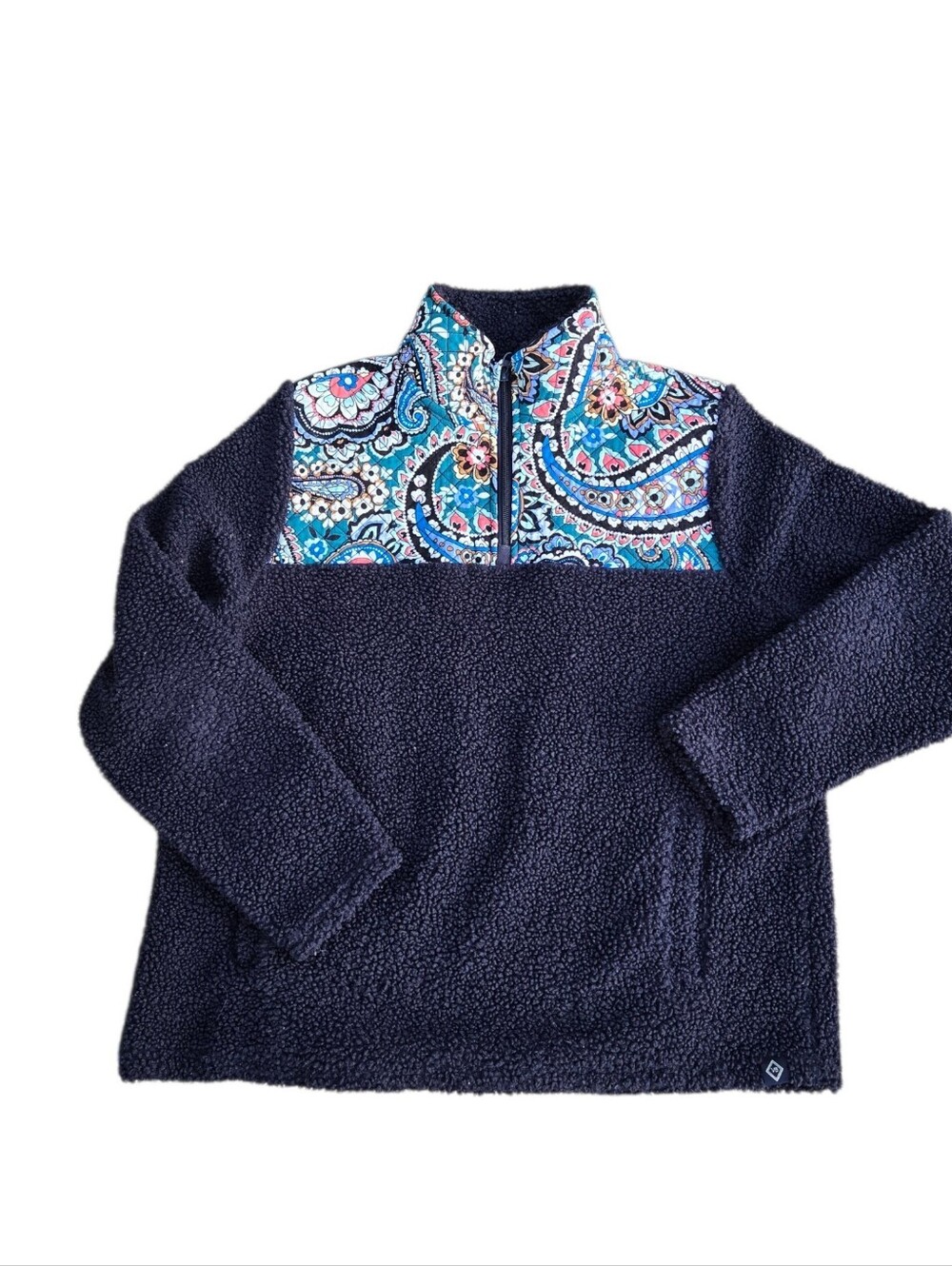 Vera Bradley Teddy Fleece Pullover Sz L